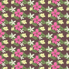 Colorful floral Seamless pattern. for fabric, print, textile and wallpaper