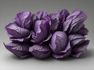 Obraz premium Purple chinese cabbage isolated 