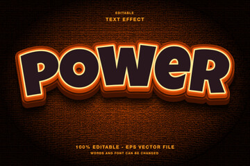 Power Editable Text Effect