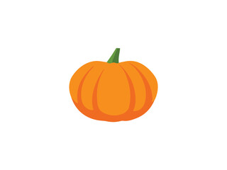 pumpkin flat icon vector , halooween pumpkin	
