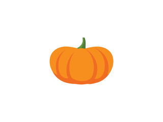 pumpkin flat icon vector , halooween pumpkin	
