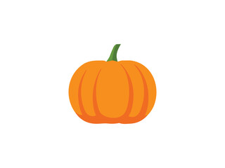 pumpkin flat icon vector , halooween pumpkin	
