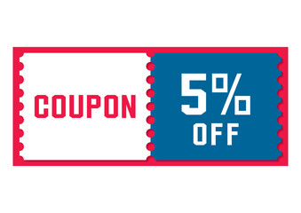 割引クーポンのイラスト