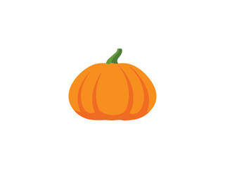 pumpkin flat icon vector , halooween pumpkin	
