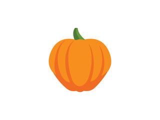 pumpkin flat icon vector , halooween pumpkin	
