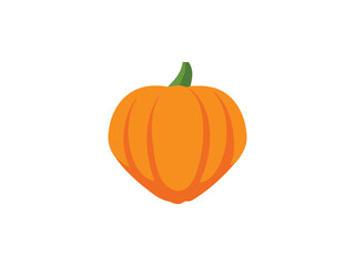 pumpkin flat icon vector , halooween pumpkin	
