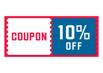 割引クーポンのイラスト