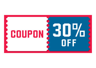 割引クーポンのイラスト