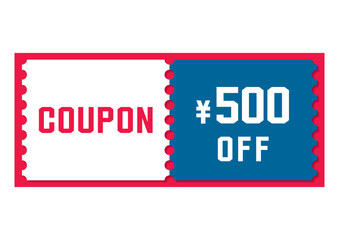 割引クーポンのイラスト
