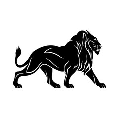 Lion icon, Template logo, Mascot logo, Vector illustration.