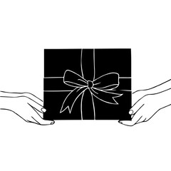 hand holding a gift
