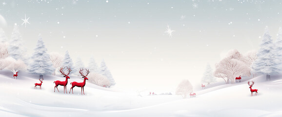 Abstract christmas background illustration, generative AI