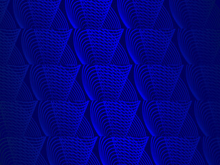 Obraz premium Dark abstract background with shining waves. Shiny moving lines design element. Modern blue purple gradient flowing wave lines. Futuristic technology concept. Vector illustration.