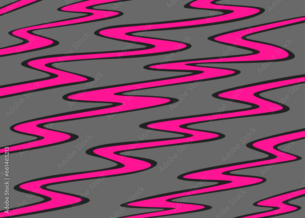 Poster simple background with diagonal wavy lines pattern