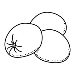 Olives fruit doodle icon design isolated on white background