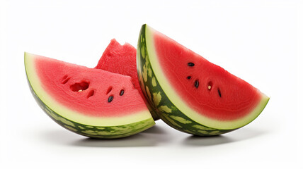 Banana isolated on white background. Generative AI