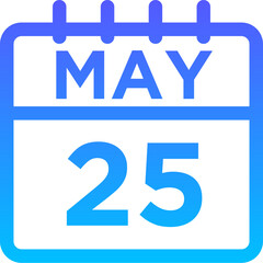 05-May - 25 Line Gradient Icon pictogram symbol visual illustration   