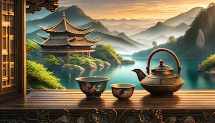 teapot background