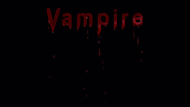 Unleash Horror with Vampire Blood Drip Animation