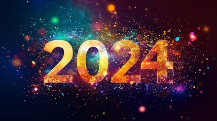 New year, 2024. Generated with AI.