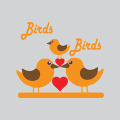 Birds t shirt design 