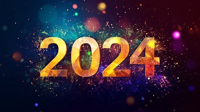 New year, 2024. Generated with AI.