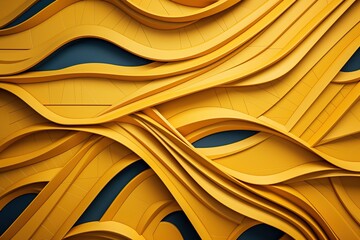 yellow wave line geometry abstract subtle background illustration, Minimal geometric pattern, Dynamic shapes composition interweavings