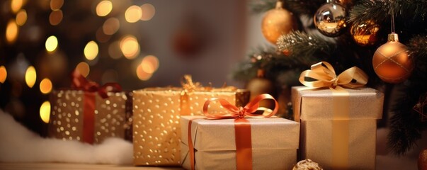 christmas gift and candle