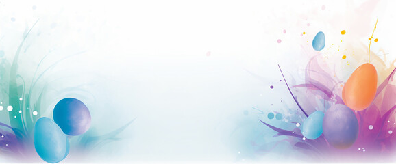 Abstract easter background illustration, generative AI