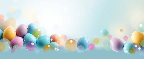 Abstract easter background illustration, generative AI