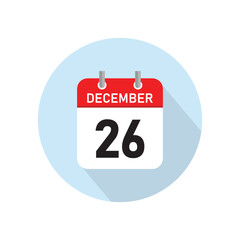 December 26 Concept Design. Vector Illustration.