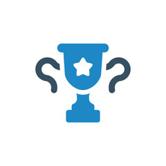 Trophy award icon vector illustration