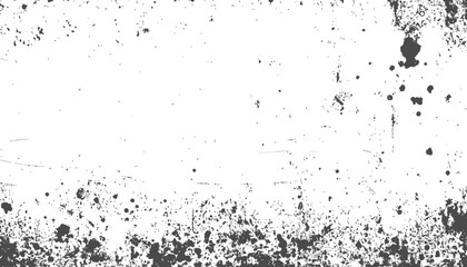 Grunge black and white grunge texture template. Dark dirty dust overlay background. Vector illustration