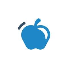 fruit, apple icon vector illustration