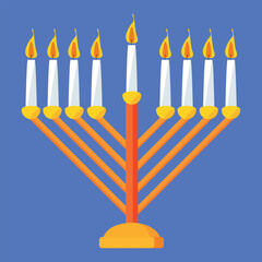 Happy Hanukkah Vector background with blend