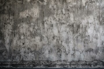 A rough and worn gray concrete stone textured wallpaper. Generative AI