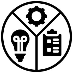 Strategic Planning Glyph Icon