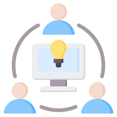 Group Projects Flat Icon