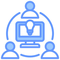 Group Projects Blue Icon