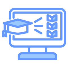 Learning Modules Blue Icon