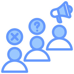 Net Promoter Score Blue Icon