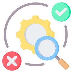 Process Evaluation Flat Icon