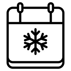 Christmas calendar icon