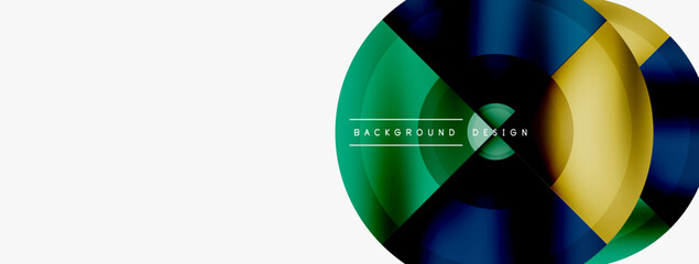 Fototapeta premium Circle pattern background. Abstract backgrounds bundle for wallpaper, banner, background, landing page, wall art, invitation, prints, posters