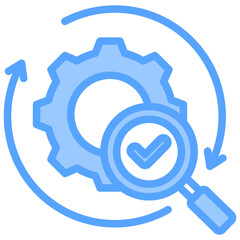 Process Control Blue Icon
