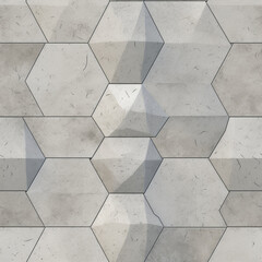 Seamless Concrete Wall Texture Hexagonal Pattern