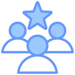 Leadership Blue Icon