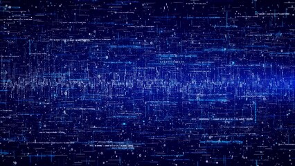 4K Data visualization, Future technology, Digital era, Information. smooth wave lines, presentation, web design. concept of AI technology, science, music. science, music, Cyber Space wave lines