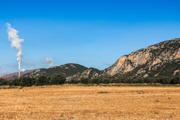 landscape with mountains