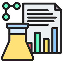 Scientific Journal Outline Color Icon